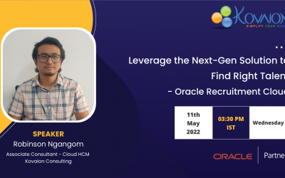 Leverage the Next-Gen solution to find RIGHT TALENT – Oracle Recruiting Cloud