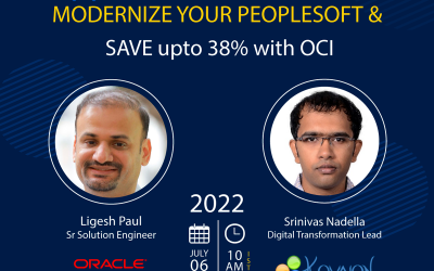MODERNIZE your PeopleSoft and SAVE upto 38% with OCI
