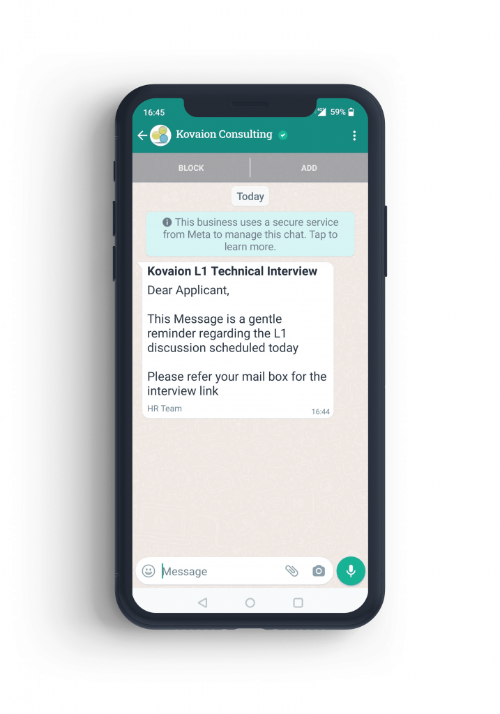 whatsapp-business-automation-tool-to-schedule-interviews