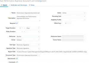 Task-details-in-the-Details-tab-document-processing-with-E-Signature-using-Oracle-HCM-cloud-checklist-tasks-Task-Setup-Enter