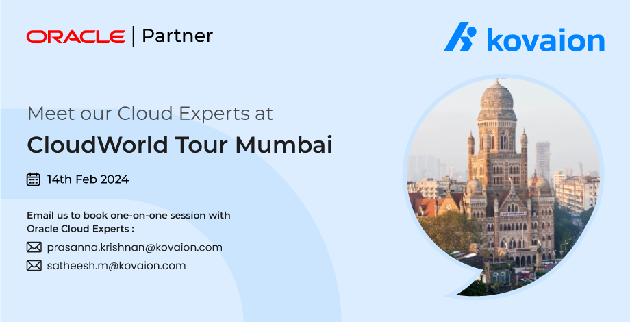 Oracle CloudWorld Tour - Mumbai