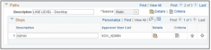 AWE in PeopleSoft - PeopleSoft Approval Framework - Line Level Approval - 9