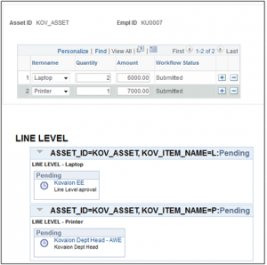 AWE in PeopleSoft - PeopleSoft Approval Framework - Line Level Approval - 12