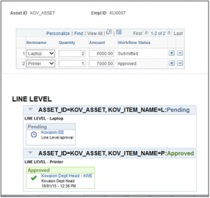 AWE in PeopleSoft - PeopleSoft Approval Framework - Line Level Approval - 12