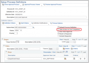 AWE in PeopleSoft - PeopleSoft Approval Framework - Line Level Approval - 8