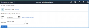 PeopleSoft-HCM-personalize-my-team-for-manager-Request Schedule Change