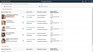PeopleSoft HCM Update Image 45 | Additional Display Configurability for Company Directory | Employees Business Position title display