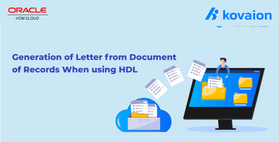 Generation of Letter from Document of Records When using HDL