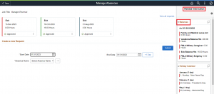 Viewing Absence Balances on Related Information - PeopleSoft PUM 45 - Manage Absence Self-Service Page