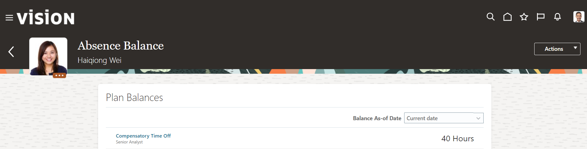 Implementing Compensatory Type Absence