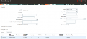 Receipt Submission Screen - oracle-erp-cloud-evaluated-receipt-settlements-ers