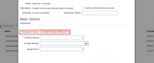 Transaction Source in Schedule Program - oracle-ERP-cloud-evaluated-receipt-settlements-ers