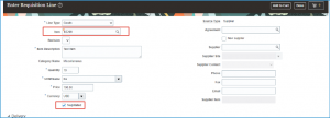 Requisition-Line-Form-page-Oracle-ERP-Cloud Touchless Buying 