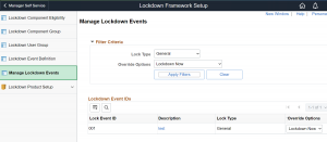 Lockdown-Events