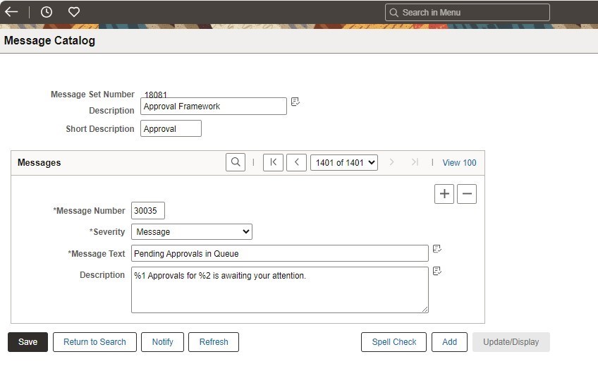 Oracle PeopleSoft Setting Up Alerts for Pending Approvals