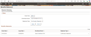 Filtering Enhancements for Benefits Statements in PeopleSoft HCM PUM Image 50 - Fig 2: Enrollement Event - Fig 2: Enrollement Event