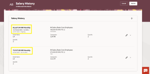 Redwood Download Salaries in Oracle HCM 25B - Fig 11: Salary Changes