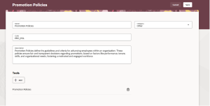 How to Configure AI Agent Task Type for Guided Journeys in Oracle HCM Cloud Fig 6: Create an agent and tag the tool