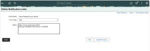 HCM PUM 53 - Notification Publisher Enhancements Fig 1.5 Defining URL in Define Notification Links