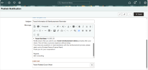 HCM PUM 53 - Notification Publisher Enhancements Fig 1.7 Link shown in Publish Notification Page