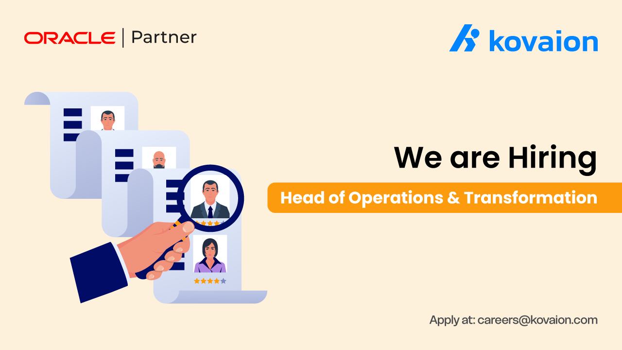 Head of Operations & Transformation