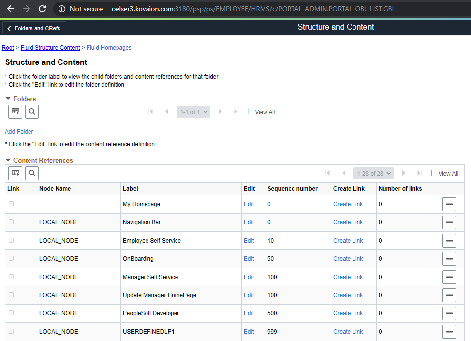 PeopleSoft Fluid Announcement Tile - PeopleTools > Portal > Structure and Content > Fluid Structure & Content> Fluid Homepages