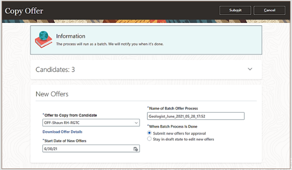 Creating Job Requisition in Few Clicks-Oracle 22A update
