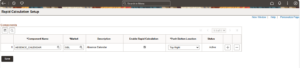 Rapid Calculation in Global Payroll - PeopleSoft HCM Image 51 - Fig 1.1 Rapid Calculation Setup