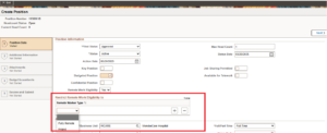 Managing Remote Work Eligibility at Job Code and Position Level - Fig 1.2 Remote Work Eligibility in Manage Position Page
