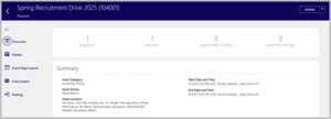 Fig 10: Event Check-In URL