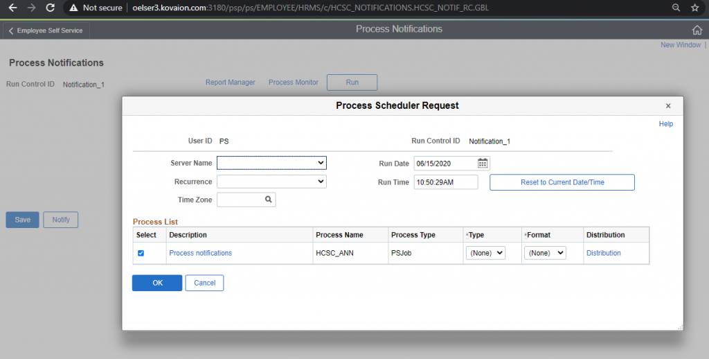 PeopleSoft Fluid Announcement Tile - After the process runs to Success, the announcement will be available on the Announcement Tile.
