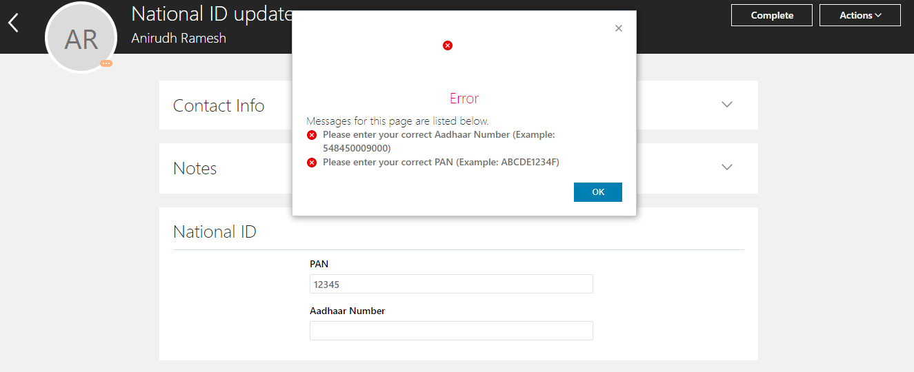 Oracle HCM – Validate User inputs on-the-go using Groovy Expressions - Test the validation in real time.