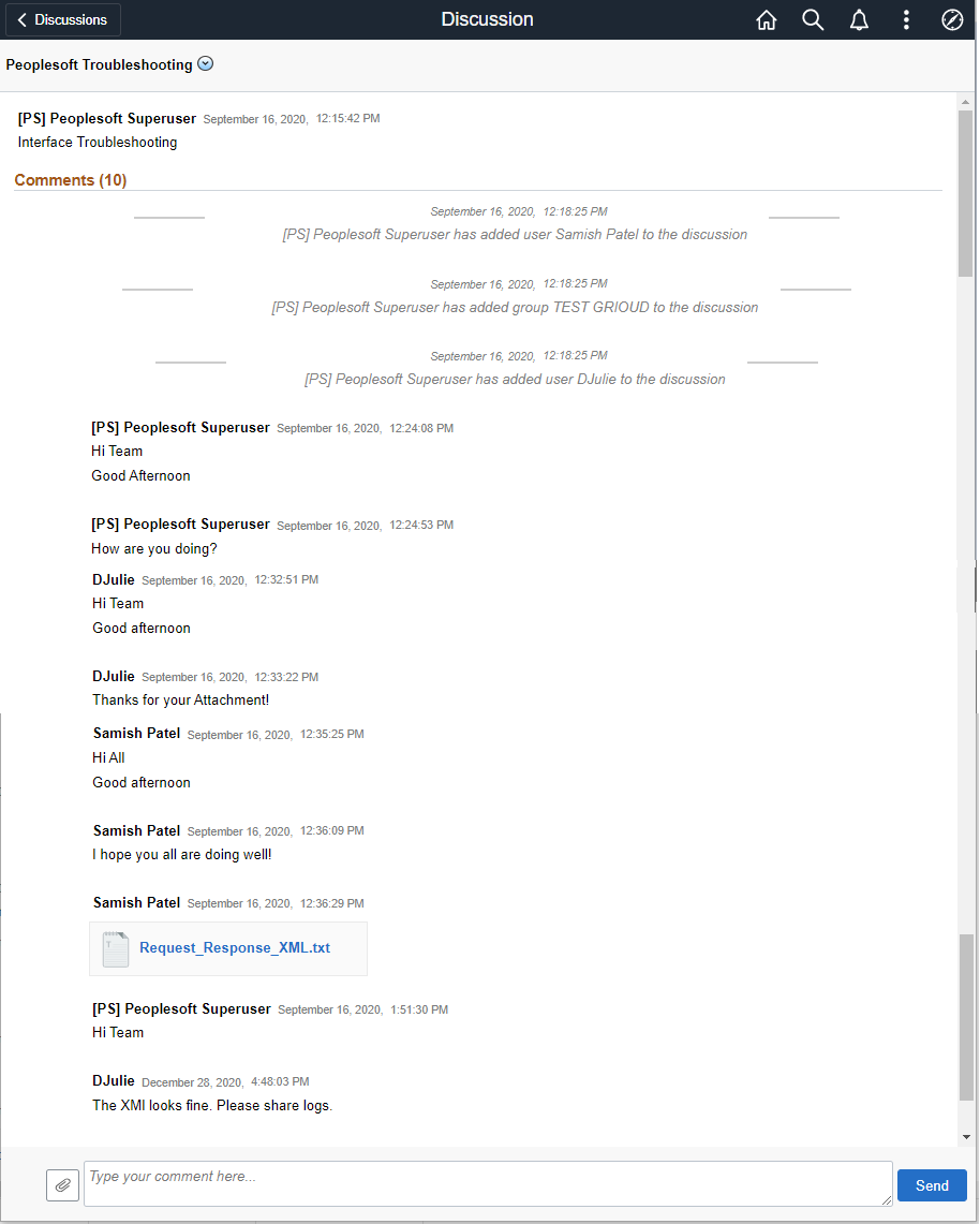 Leverage “Fluid Discussion Service” for effectual cross team - Discussion Chat page