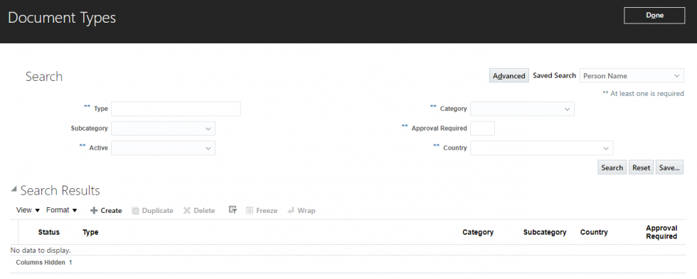 Automated Calendar Group Creation – PeopleSoft HCM PUM 33 Feature - Click on + to create a document
