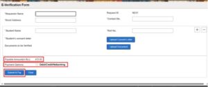 PeopleSoft Campus Solutions E-Verification Module for Student Background Check - Fig 4 - E-Verification PagePayment option