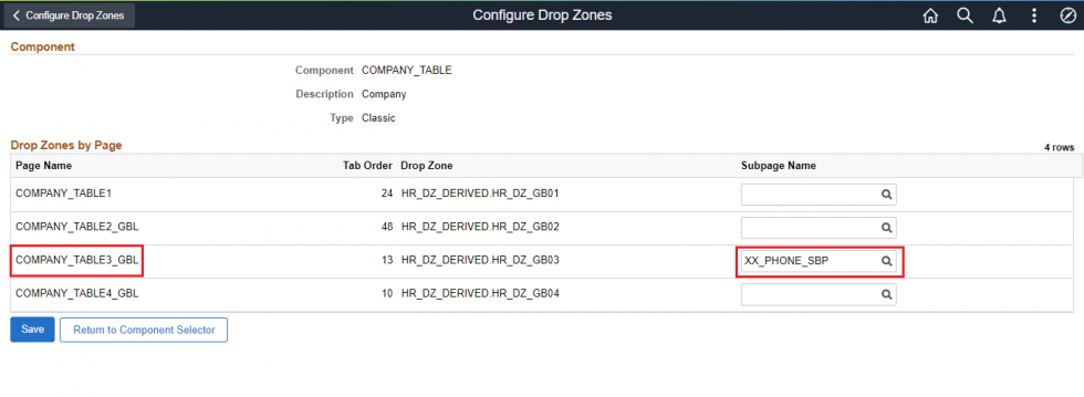 Drop Zone Configuration Page - Dwell Deep into Drop Zones – PeopleSoft PUM 34 Feature
