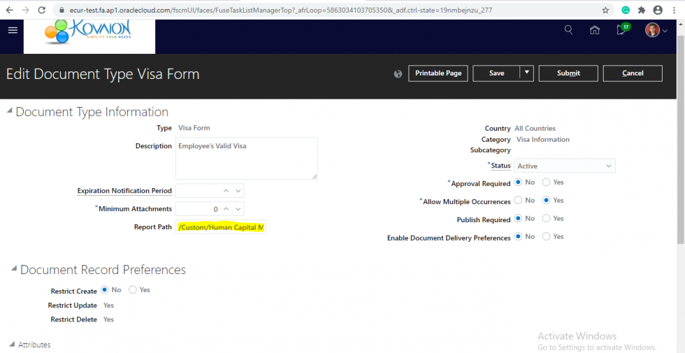 Automated Calendar Group Creation – PeopleSoft HCM PUM 33 Feature- Make sure created report path is correct. After that providing all details click on save and close.