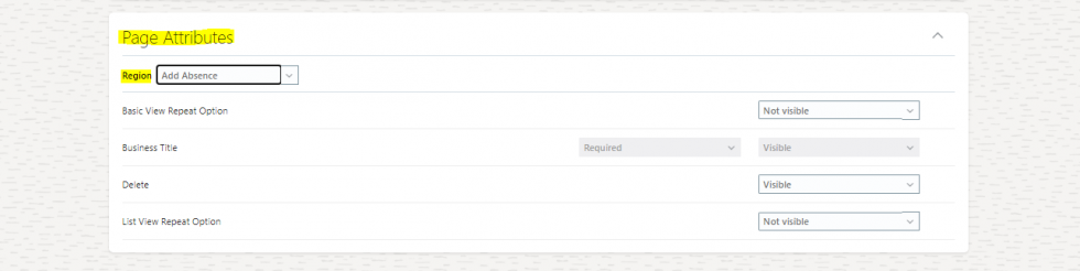 Systematize reiterating time off with the help of Oracle HCM Cloud
- Set the Basic View Repeat Option attribute and the List View Repeat Option attribute to Visible