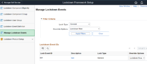 Lockdown-Events