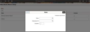  Time Reporters Waiving Meal Breaks - PeopleSoft HCM Update Image 50 - Figure 2 - Represents to choose the State from Prompt