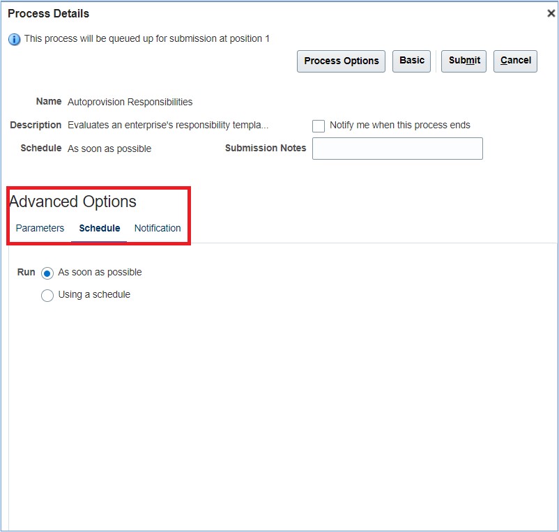  Auto provision Area of Responsibilities (AOR) in HCM Cloud
- Advance Mode