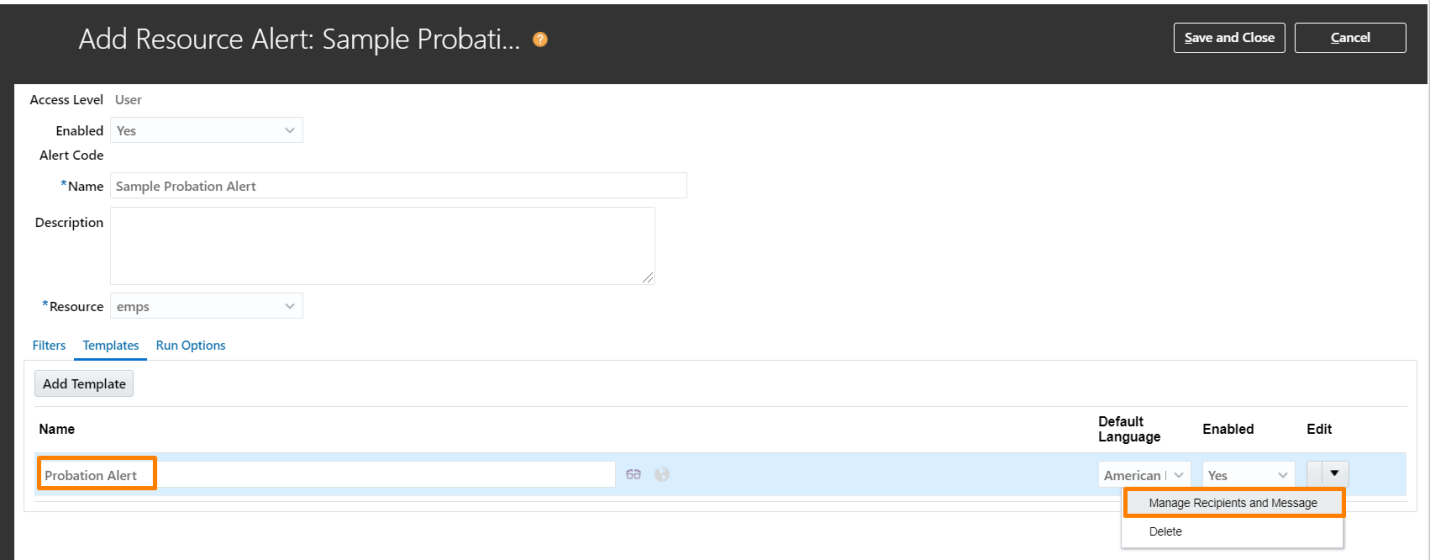 Communicate Effectively With Your Employees - Provide a name and click on ‘Manage Recipients and Message’