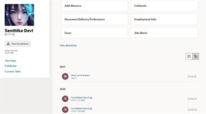 Fig 1 : My Activity Center Demystified: Features and Customization in Oracle Fusion HCM 
