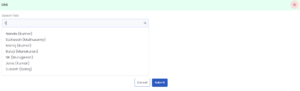 Kovaion's low code platform feature - Search Field