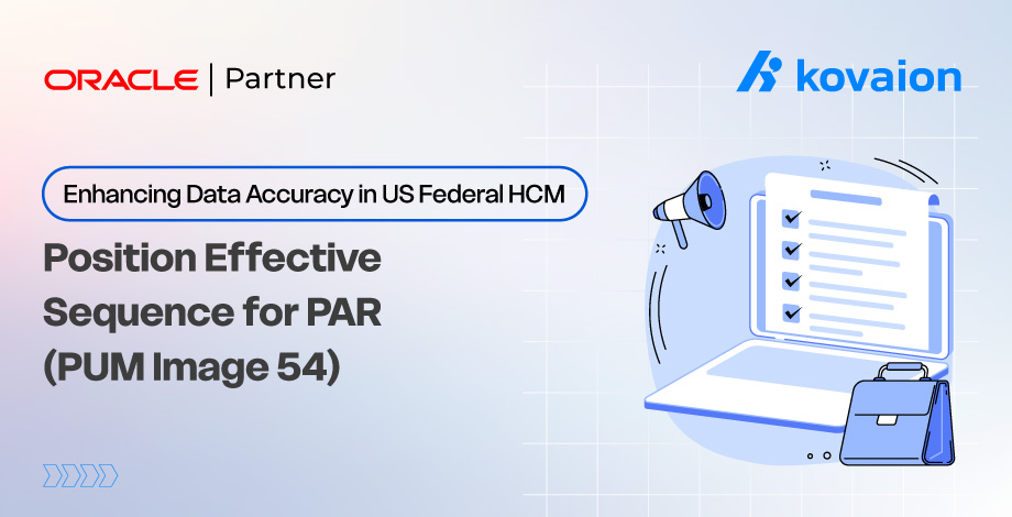 HCM PUM 54: Federal HCM Data Accuracy & PAR Sequence 