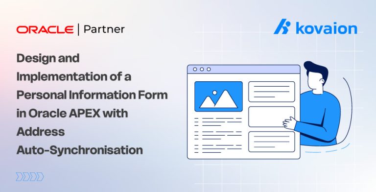 Design and Implementation of a Personal Information Form in Oracle APEX with Address Auto-Synchronization