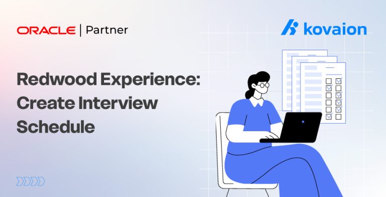 Redwood Experience: Create Interview Schedule