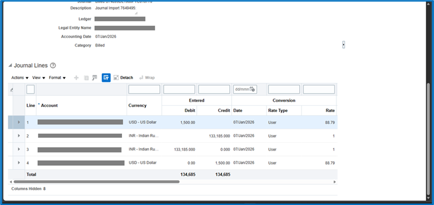 Create Journals Using Spreadsheet (ADFDI) in Oracle ERP Cloud and 25D Upgrade – General Ledger - Review and Post the Journal