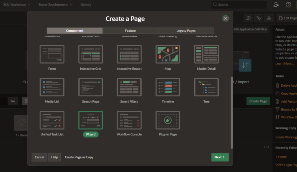 To create the form page, follow the steps below:
