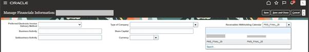 Receivables Receipt Processing with Customer Withholding (TDS) -Accounting Calendar Setup (India Financial Year)